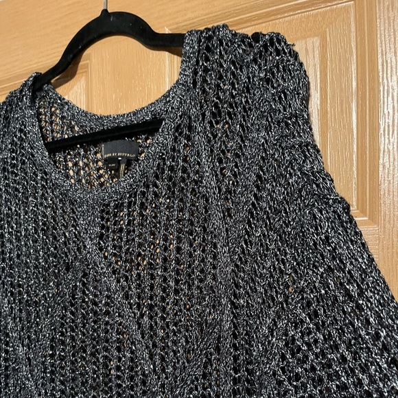 I Jeans by Buffalo Metallic Fisherman Knit Sweater - Picture 4 of 6